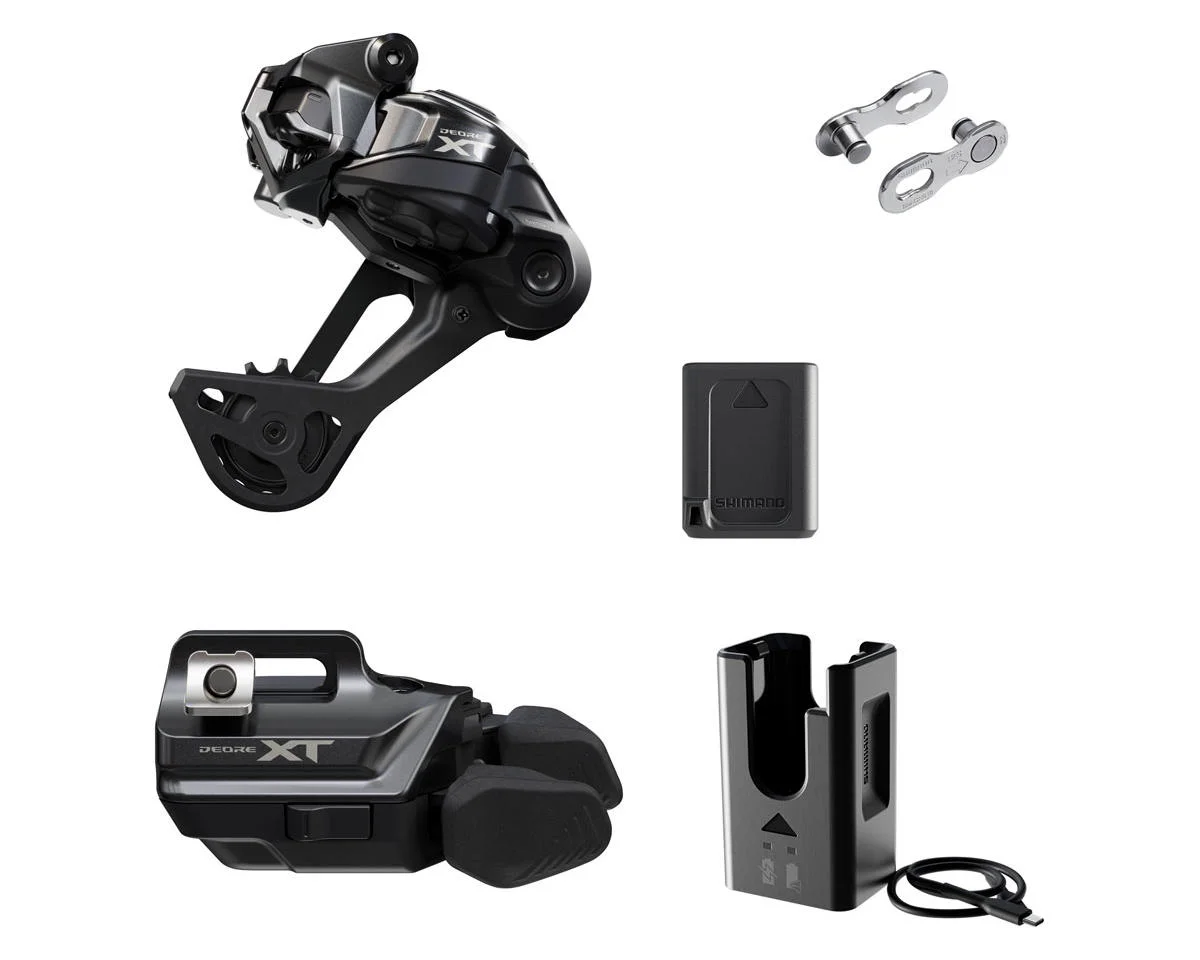 Shimano Deore XT Di2 M8250 Drivetrain Upgrade Kit (Black) (Long Cage) (I-SPEC EV) (SGS)